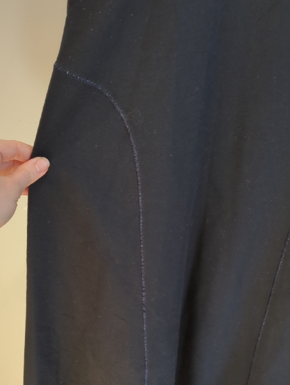 COS Navy Black Minimalist Tank Swing Dress Size Large Basic Normcore Capsule - Picture 4 of 8